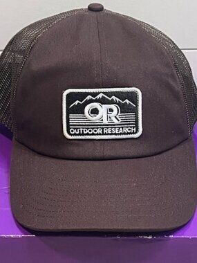 Outdoor Research Brown Advocate Trucker Lo Pro Snapback Mesh Cap Hat OSFM
